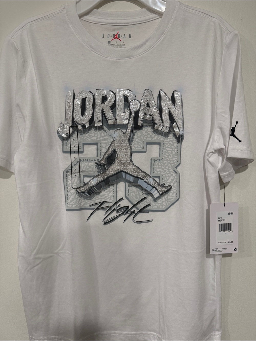 Jordan White Short Sleeve '23 Flight' Graphic Tee